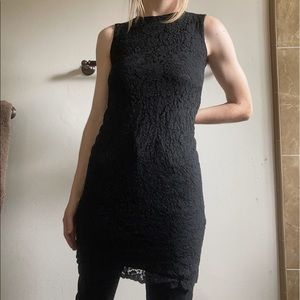 Uniqlo Limited Edition Floral Lace Dress Black